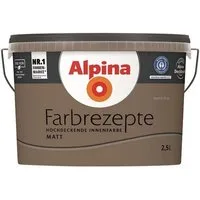 Alpina Wand- und Deckenfarbe Farbrezepte 2,5 Liter Sanfte Erde Warmes Erdbraun