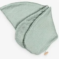 SEI Design Stillkissenbezüge Stillkissenbezug Musselin Teddyplüsch 190 x 35cm Mint, Stillkissenbezug XXL Musselin Bio-Baumwolle + Taddyplüsch extra weich
