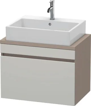 Duravit DuraStyle Konsolenwaschtischunterbau wandhängend Betongrau & Basalt Matt 700x478x512 mm - DS DS530100743