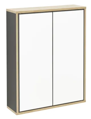Fackelmann FINN Spiegelschrank,60x75x20,5,Anth-AsEi,2T,Push, 84631 84631