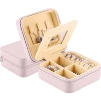 Mutig Schmuckkasten Reise Schmuckkästchen, Schmuck Reiseetui für Damen schmuckaufbewahrung (Schmuckaufbewahrung Schmucktasch schmuck schachtel organizer schmuck, für Reisen Ringe Ohrringe Halsketten Ohrstecker-Schmuck Organizers), Kleine Schmuckkästc