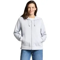 TOM TAILOR Kapuzensweatjacke Regular mit Viskose und Stretch