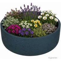 MamboCat Dekoschale Ethan Pflanzschale Größe: M Blau Ø 29 cm Blumen