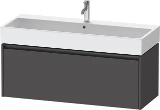 Duravit Ketho.2 Waschtischunterbau wandhängend Graphit Matt 1184x460x440 mm - K25079049490000 K25079049490000