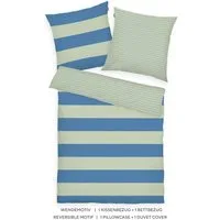 TOM TAILOR HOME Bettwäsche BOLD STRIPES in Gr. 135x200cm, 155x220cm oder 200x220cm, Renforcé, 2 teilig, new bedroom, mit farbigem Markenreißverschluss