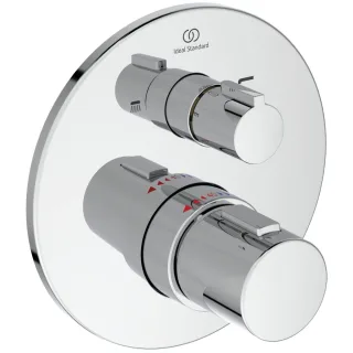 Ideal Standard ArmaturenPaket Ceratherm T100 Badethermostat, Regenbrause, HB Chrom, A7671AA A7671AA