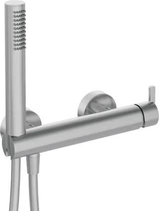 Neuesbad Serie 600 Brausearmatur mit Brauseset, Oberfläche: edelstahl gebürstet NB1BQS_F41M1