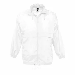 SOLS Unisex Surf Windbreaker Lightweight Jacket (Weiß)