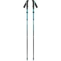 Trekkingstöcke Distance Carbon FLZ, Fitnessgerät anthrazit/blau, 1 Paar, 125-140 cm