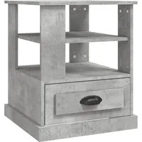 vidaXL Beistelltisch Beistelltisch Betongrau 50x50x60 cm Holzwerkstoff (1-St)