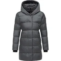 Ragwear Kurzmantel Niara stylischer, gesteppter Wintermantel mit gefütterter Kapuze