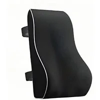 Ophy Lendenkissen Lendenkissen aus Memory-Schaum – verstellbare Träger, 45x38x12 cm, Rückenstütze für Büro, Auto & Studium (weich)