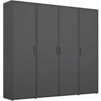 rauch Kleiderschrank VOYAGER Garderobe Wäscheschrank Schlafzimmer (in 3 verschiedenen Ausstattungen BASIC/CLASSIC/PREMIUM) mit 2 modernen Griffvarianten, viel Stauraum MADE IN GERMANY