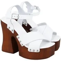 Desa Damen-Plateausandalen aus Kunstleder – Lederfutter, atmungsaktiv Sandale