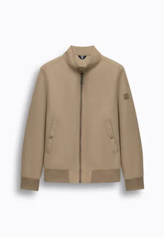 State of Art - Kurze Jacke aus Baumwollmischung beige - Gr. - 3XL