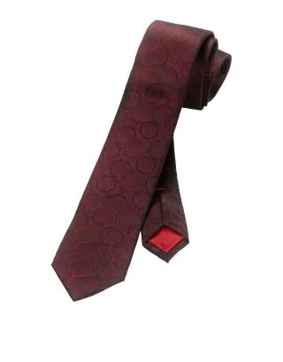 OLYMP - Krawatte, Slim 6cm rot