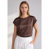 MORE&MORE Blusenshirt edles Blusenshirt, Materialmix