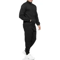 L.gonline Freizeitanzug Herren Trainingsanzug Freizeitanzug ohne Kapuze 500A (Zipperjacke ohne Kapuze und Hose, 2-tlg., Zipperjacke und Hose), Fitness Freizeit Casual