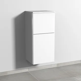 Sanipa 3way Mittelschrank mit 1 Tür und 1 Auszug, Weiß-Soft, BR12943 BR12943