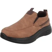 Coolwalk Herren Slip-On Freizeitschuh mit Komfortsohle Slipper (91563567) Flach Slipper in Camel