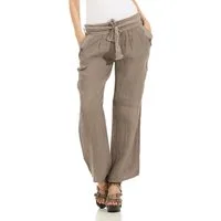 Mississhop Leinenhose Damen 100 % Leinen Freizeithose M.269