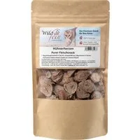 Wild & Fein Hühnerherzen, Snack für Katzen, gefriergetrocknet, 50g, Snack für: Katze