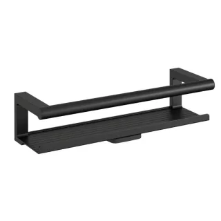 Cosmic Architect s+ Seifenkorb mit Glasabzieher 35,5x11,5x9CM, SOFT BLACK (schwarz matt), 2353648 WJC235A0048036