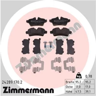Zimmermann Bremsbel?ge hinten Mini R55 R56 R57 R59 24289.170.2