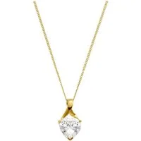 Amor Kette mit Anhänger Schmuck Geschenk Halskette Herz LIEBE 2014209 Gold 375, mit Zirkonia (synth)