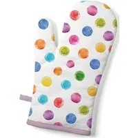 Ambiente® Topfhandschuhe Polka Dots, (1-tlg., 1-teilig), Ofenhandschuh wattiert Größe: ca.18x30cm