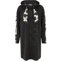 Doris Streich Sweatshirt (1-tlg) mit Leo-Einsätzen und Glitzersteinchen