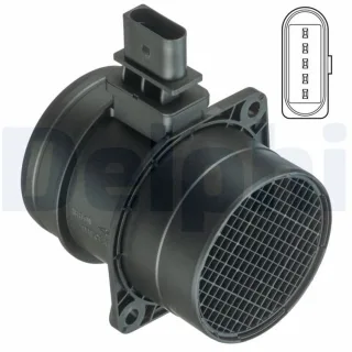 Delphi Luftmassenmesser Audi Seat Skoda VW AF10407-12B1