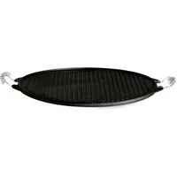 Gusseisenkuss Schmortopf Gusseisenkuss® Light-Grillplatte aus Gusseisen Ø 25 cm Gussplatte