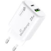 Mediarange Mediarange Ladegerät Power Adapter 25 Watt GaN 1x USB-A + 1x USB-C USB-Ladegerät