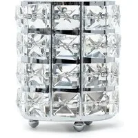Intirilife Make-Up Organizer, 1-tlg., Pinselhalter für Make Up Pinsel Organizer aus Eisen und Glas
