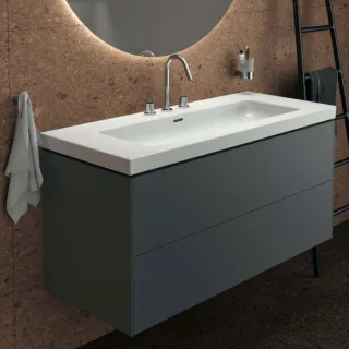 Ideal Standard Extra Waschtisch T437201 3 Hahnlöcher, mit Überlauf, 1210 x 510 x 150 mm, weiß