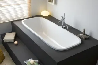 Hoesch Badewanne SingleBath Uno 1766x750 für Einbauversion Weiss 3687.010