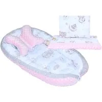 Primawela Bettnestchen Baby MINKY Nestchen Kokon Kuschelnest Kissen Decke Schmetterlingkissen