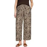 Zero Stoffhose Damen mit Leoprint Plain/ ohne Details