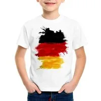 style3 T-Shirt Flagge Deutschland Fußball Sport Germany WM Fahne nationalmannschaft