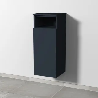 Sanipa 3way Mittelschrank mit 1 Tür und 1 offenem Fach, Marine-Matt, SP1321R SP1321R