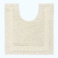 Homescapes Badematte WC-Vorleger creme 50x55 cm aus 100% Baumwolle, Höhe 20 mm, 50 x 55 cm
