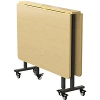 BBWL Klapptisch ausziehbar & faltbar,120x80 cm, Tragkraft 60 kg (Stabiles MDF-Tischblatt & Metallgestell, Inkl. feste Füße & Rollen), Ideal für kleine Wohnungen