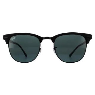 Ray-Ban Sonnenbrille Clubmaster Metall RB3716 186/R5 Matt Schwarz Grau