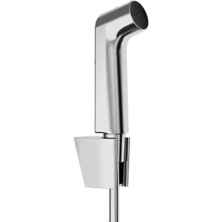 hansgrohe Bidette Duschkopf 29238000 1 Strahlart S wassersparend mit Porter S Duschkopfhalterung und Duschschlauch 125 cm