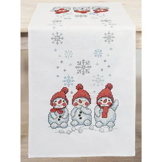 Stickläufer "3 Schneemänner"