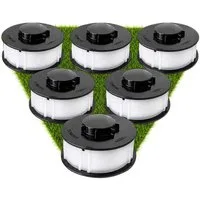 VABIONO Rasentrimmer-Ersatzspule Spulen für ALDI Gardenline TopCraft KingCraft Einhell Trimmer 6 Stück, (King Craft, Top Craft, 6-St., Einhell), kostenloser Versand