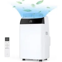 GarveeMore Klimagerät Mobile leise,12000BTU, 4-in-1 Mobile Klimaanlage mit Schlafmodus, Abluftschlauch Klimaanlage, 24-Timer, Für Räume Bis 43–51