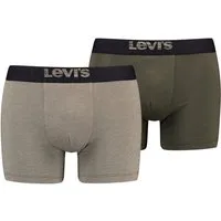 Levi's® Boxershorts LEVIS MEN MEL WB BOXER BRIEF ORG CO 2P (2er Pack) mit breitem Logobund