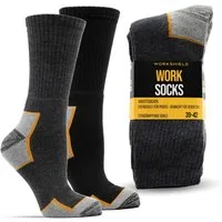 WORKSHIELD Arbeitssocken Herren – Robuste & gepolsterte Socken, atmungsaktiv, (10-Paar) verstärkte Ferse & Spitze, perfekter Sitz, für Arbeit & Alltag